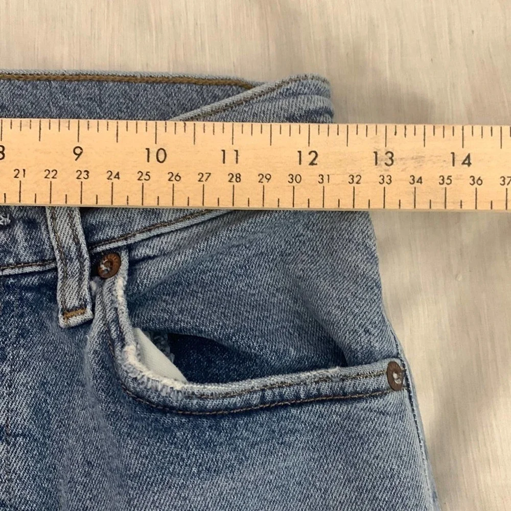 AGOLDE‎ Wilder Mid Rise medium Wash Straight Leg Jeans. Size 24X26